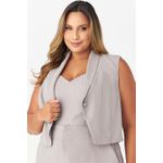 Colete MySize com Cropped com Abotoamento Feminino - Flash