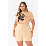 Short MySize Alfaiataria com Recortes Feminino - Flash