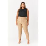 Calça MySize Alfaiataria com Rebite Bolsos Feminino - Flash