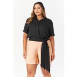 Short MySize com Detalhe Botão Feminino - Flash