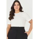T-Shirt com Detalhes Listras - Garden | MySize 