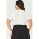 T-Shirt com Detalhes Listras - Garden | MySize 