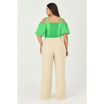 Cropped com Manga Balonê - Garden | MySize