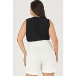 Short Alfaiataria com Pesponto Cós - Garden | MySize 