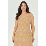 Vestido Midi com Detalhe Botão - Garden | MySize