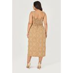 Vestido Midi com Detalhe Botão - Garden | MySize