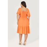 Vestido Curto com Babados e Mangas - Garden