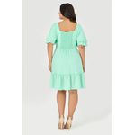 Vestido Curto com Babados e Mangas - Garden