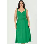 Vestido Midi com Detalhe Argola - Garden | MySize 