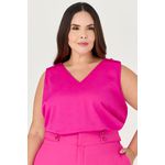 Blusa Regata com Detalhe Botão - MySize Ícones