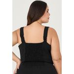 Blusa Cropped com Detalhe Metal - MySize Ícones