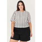 Blusa Cropped Texturizada - MySize Ícones