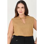 Blusa Regata com Detalhe Botão - MySize Ícones