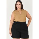Blusa Regata com Detalhe Botão - MySize Ícones