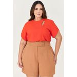 Blusa com Manga e Detalhe Vazado - MySize Ícones 