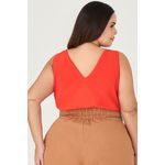 Blusa Regata com Gola V - MySize Ícones 