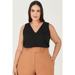 Blusa Regata com Gola V - MySize Ícones