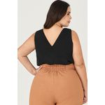 Blusa Regata com Gola V - MySize Ícones