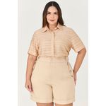 Short Alfaiataria com Detalhe Botão - MySize Ícones 