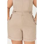 Short Alfaiataria com Detalhe Botão - MySize Ícones