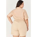 Short Alfaiataria com Detalhe Botão - MySize Ícones 