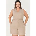 Short Alfaiataria com Detalhe Botão - MySize Ícones