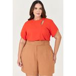 Short Alfaiataria com Detalhe Botão - MySize Ícones