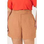 Short Alfaiataria com Detalhe Botão - MySize Ícones
