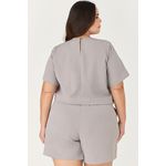 Short Alfaiataria com Detalhe Metal - MySize Ícones 