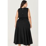 Vestido Midi Fenda com Cinto - MySize Ícones