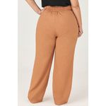 Calça Pantalona MySize com Detalhe Botão - Ícones 