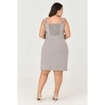 Vestido Midi MySize com Detalhe Argola - Ícones