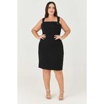 Vestido Midi MySize com Detalhe Argola - Ícones