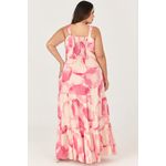 Vestido Longo Estampado com Marias MySize - Ícones