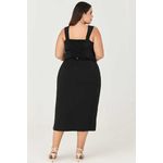 Conjunto Saia Midi com Babado MySize e Detalhe Fivela Coberta - Ícones