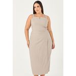 Vestido Midi com Transpasse - MySize In Love