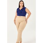 Calça Alfaiataria com Detalhe Fivela Metal - MySize In Love