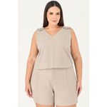 Conjunto Short e Blusa Detalhe Botão Coração - MySize In Love