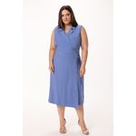 Vestido MySize Curto com Faixa e Argolas Feminino - Lume