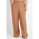 Calça MySize Pantalona Detalhe Cós Assimétrico Feminino - Newlight
