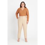 Calça MySize Alfaiataria com Detalhe Botões Feminino - Newlight