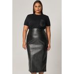 T-Shirt Malha com Bolso de Couro - MySize Mirror