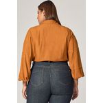 Blusa Camisa com Detalhes Pregas - MySize Mirror