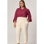 Blusa Camisa com Detalhes Pregas - MySize Mirror 