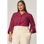 Blusa Camisa com Detalhes Pregas - MySize Mirror 