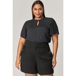Blusa com Manga Plissada - MySize Mirror 