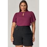 Blusa com Manga Plissada - MySize Mirror