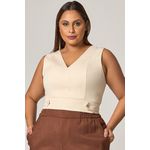 Cropped com Decote em V - MySize Mirror
