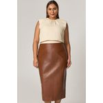 Saia Midi de Couro - MySize Mirror 