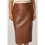 Saia Midi de Couro - MySize Mirror 